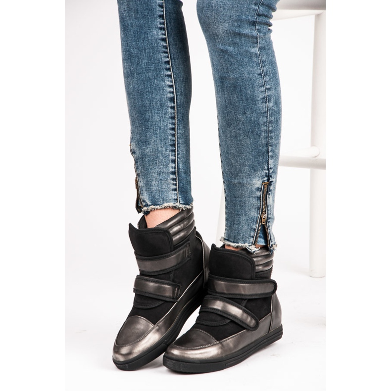 Show It Tenisky ve vysokém lesku šedá 1