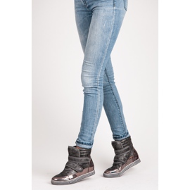 Show It Tenisky ve vysokém lesku šedá 1