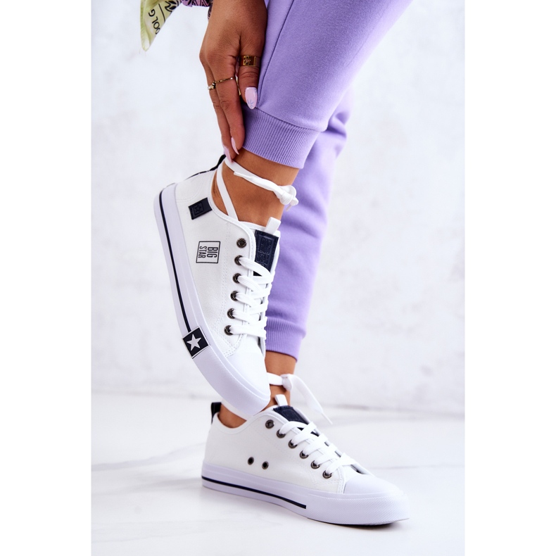 Klasické nízké tenisky Big Star JJ274255 Bílé bílý 2