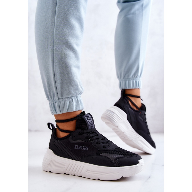 Módní tenisky Sportovní obuv Big Star JJ274598 Černá 2