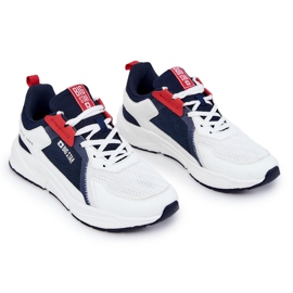 Pánská sportovní obuv Sneakers Big Star JJ174399 White and Navy blue bílý námořnická modrá 1