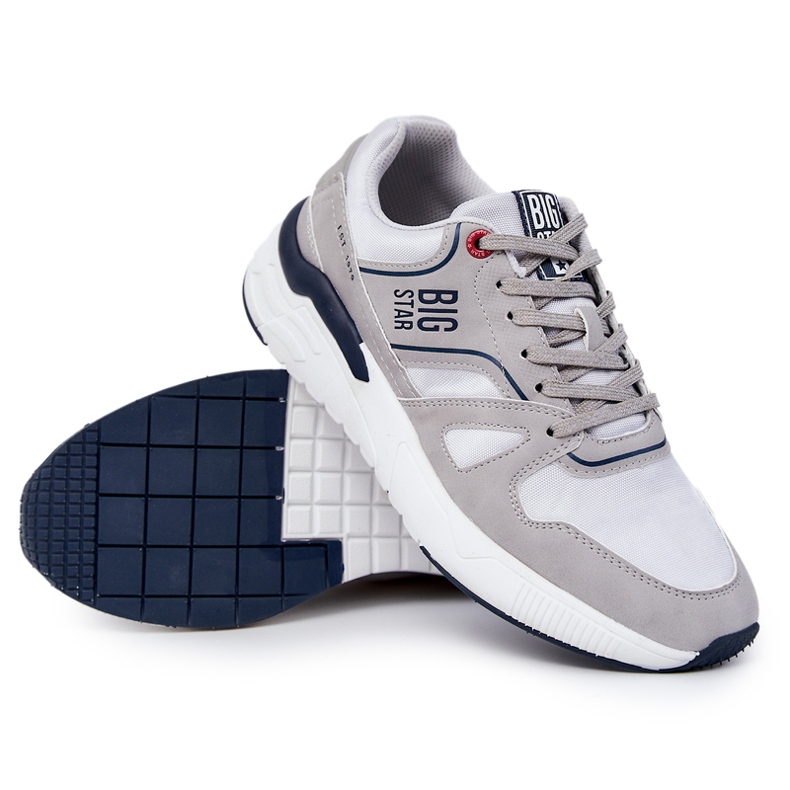 Pánské tenisky Big Star JJ174276 šedé šedá 1