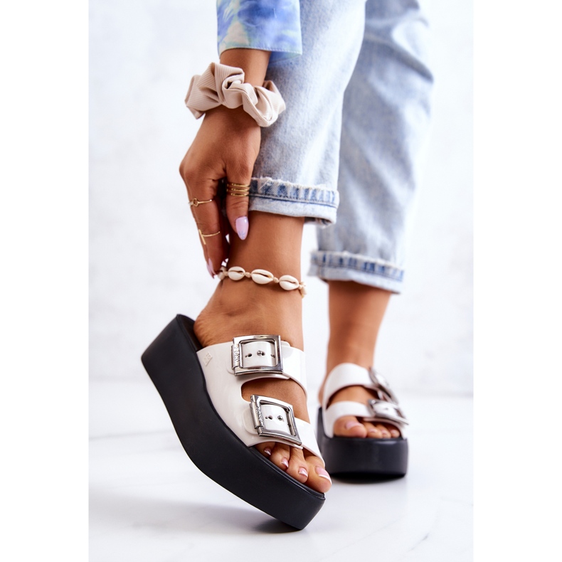 Voňavé gumové pantofle ZAXY HH285181 bílo-černé bílý 1