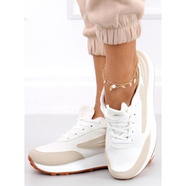 Dámské sportovní boty Naila Beige béžový bílý 1 Dámské sportovní boty Naila Beige béžový bílý 1