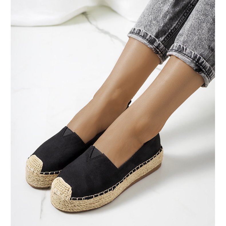 Černé dámské espadrilky od Rhianne černý 1