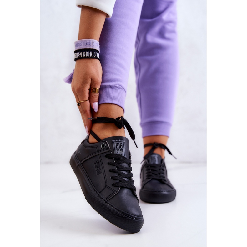 Kožené tenisky Big Star JJ274214 Black černá 1