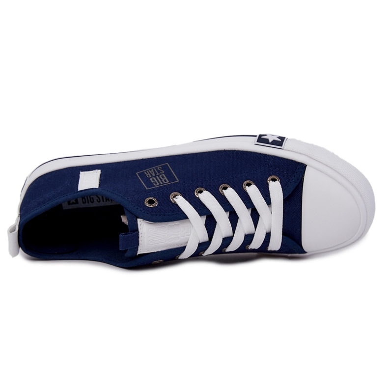 Pánské nízké tenisky Big Star JJ174138 Navy Blue námořnická modrá 1