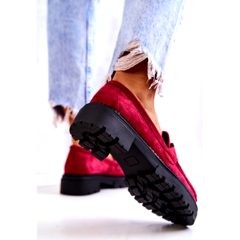 PL5 Semišové mokasíny s La.Fi dekorací Fuchsia Laurene červené růžový modrý 1