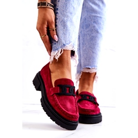 PL5 Semišové mokasíny s La.Fi dekorací Fuchsia Laurene červené růžový modrý 2