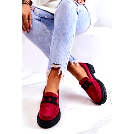 PL5 Semišové mokasíny s La.Fi dekorací Fuchsia Laurene červený růžový modrý 4