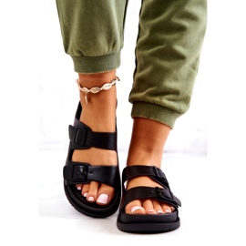 S.Barski Černé pantofle Corina se sponou černá 2