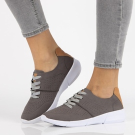 Šedé boty Filippo DP067 / 18 Gr šedá 2