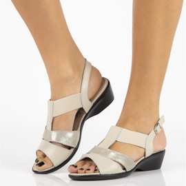 Béžové sandály Filippo DS050 / 18 Be béžový hnědý 2