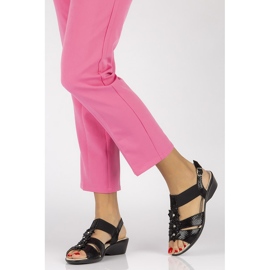 Černé sandály Filippo DS062 / 18 Bk černý 2