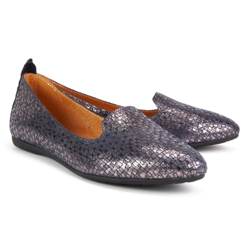 Lordsy Ballerina Filippo H30-324 námořnická modř stříbro 2