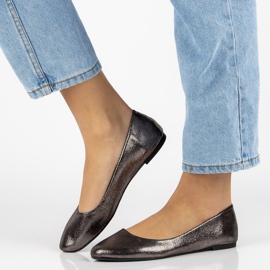 Baleríny Filippo DP795 / 19 Gf s grafitem šedá 2 Baleríny Filippo DP795 / 19 Gf s grafitem šedá 2