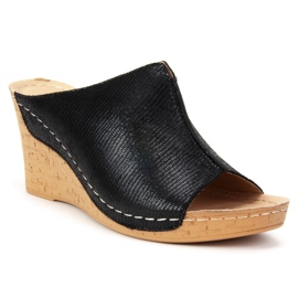 Filippo DK786 / 19 Bk Černé pantofle černá 2