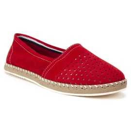 Boty Espadrilky Filippo DP675 / 19 Rd Red červené 1