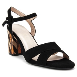 Sandály Filippo DS775 / 19 Bk Černé černá 1