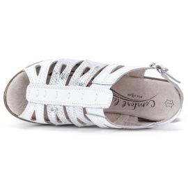 Filippo DS730 / 19 Wh Bílé sandály bílý stříbrný 2