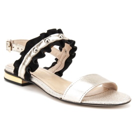 Sandály Filippo 500 Black / Gold černý zlatý 1