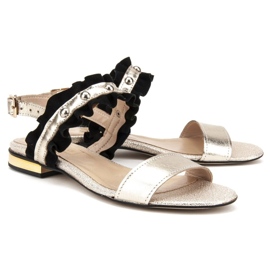 Sandály Filippo 500 Black / Gold černý zlatý 2