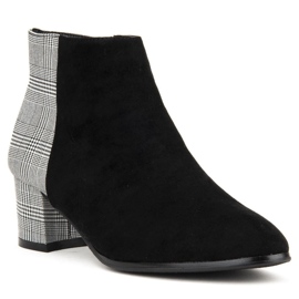 Černošedé boty Filippo DBT936 / 19 Bk Gr černý šedá 2