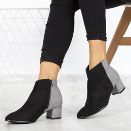 Černošedé boty Filippo DBT936 / 19 Bk Gr černá šedá 1