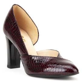 Lodičky Filippo F280 Bordo Crocodile červený 1