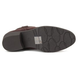 Tmavě hnědé boty Filippo DBT1046 / 19 Dbr béžový hnědý 1