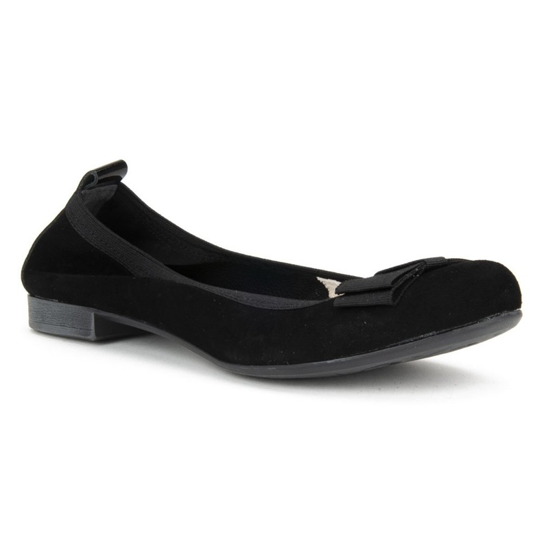 Baleríny Filippo 480 Black Suede černá 1