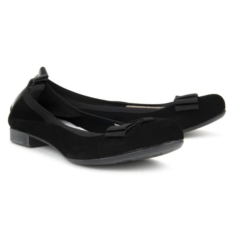 Baleríny Filippo 480 Black Suede černý 2
