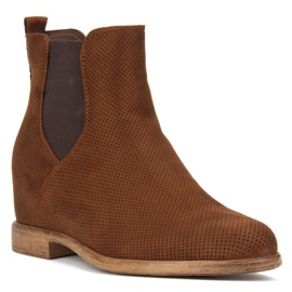 Hnědé boty Filippo DBT1471 / 20 Br béžový hnědý 1