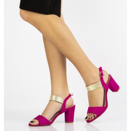 Sandály na vysokém podpatku Filippo DS817 / 20 Fh růžové růžový 1