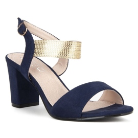 Sandály Filippo DS817 / 20 Nv Navy námořnická modrá 2