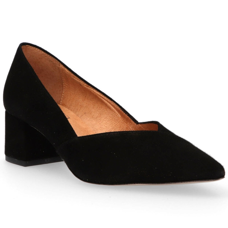 Černé semišové boty Filippo 1410 černá 1