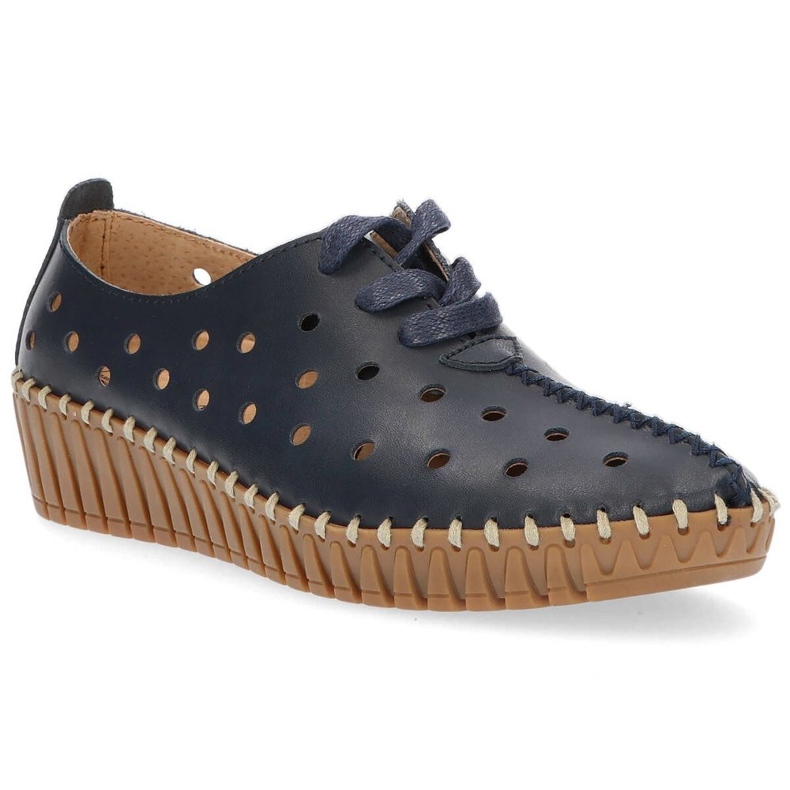 Kožené boty Filippo DP1230 / 20 Nv tmavě modrá námořnická modrá 2