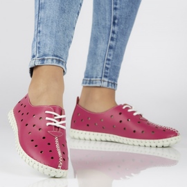 Kožené boty Filippo DP1225 / 20 Fh růžové růžový 1