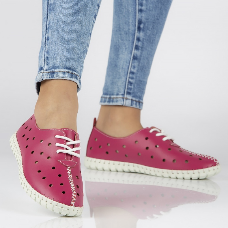 Kožené boty Filippo DP1225 / 20 Fh růžové růžový 1