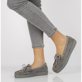 Kožené boty Filippo DP1200 / 20 Gr šedé šedá 1