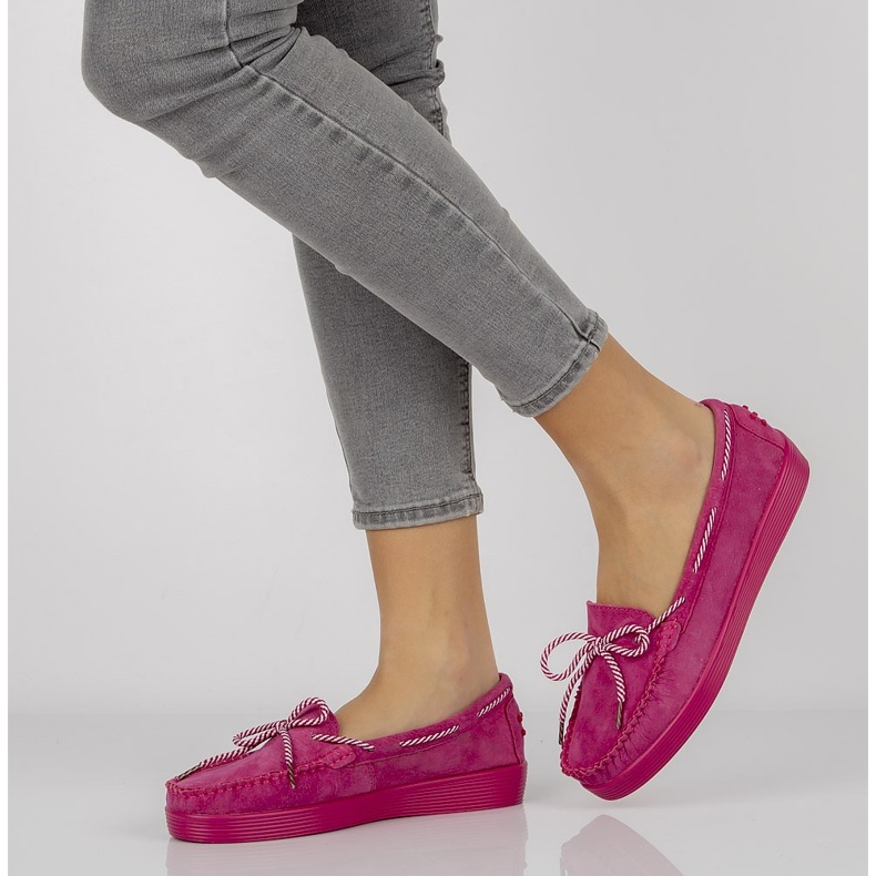 Kožené boty Filippo DP1200 / 20 Fh růžové fialový růžový 1