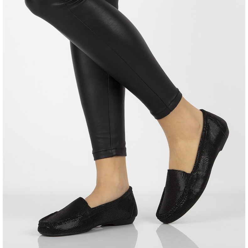 Kožené mokasíny Filippo DP005 / 20 Bk černé černá 2