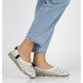 Kožené boty Filippo DP1339 / 20 Wh bílé bílý 1