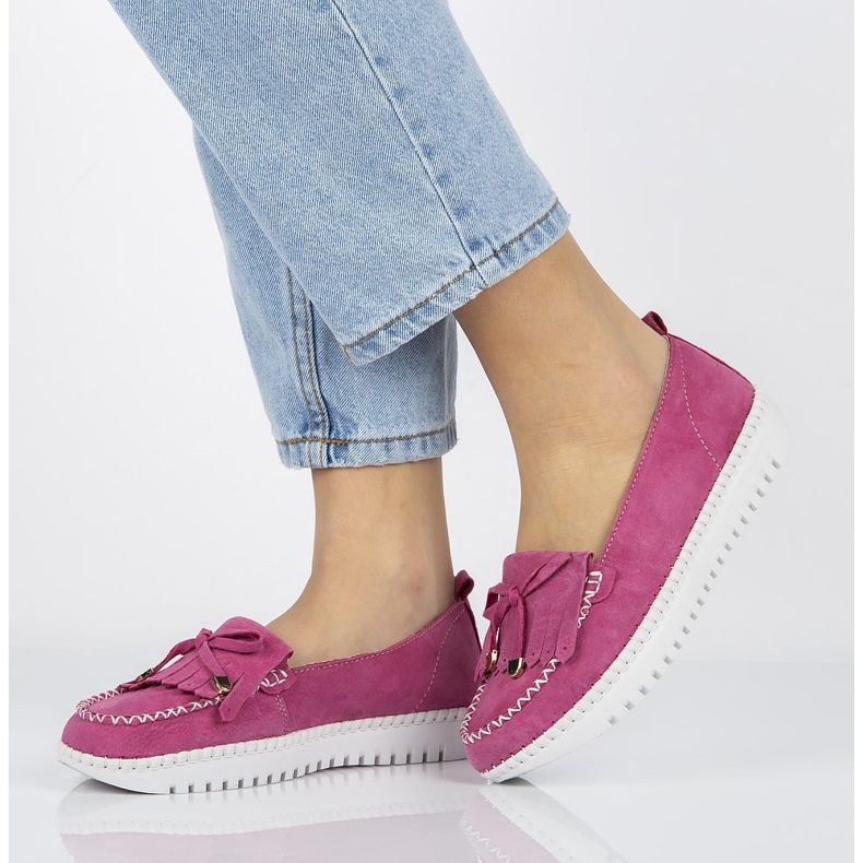 Kožené boty Filippo DP021 / 20 Fh růžové růžový 1 Kožené boty Filippo DP021 / 20 Fh růžové růžový 1