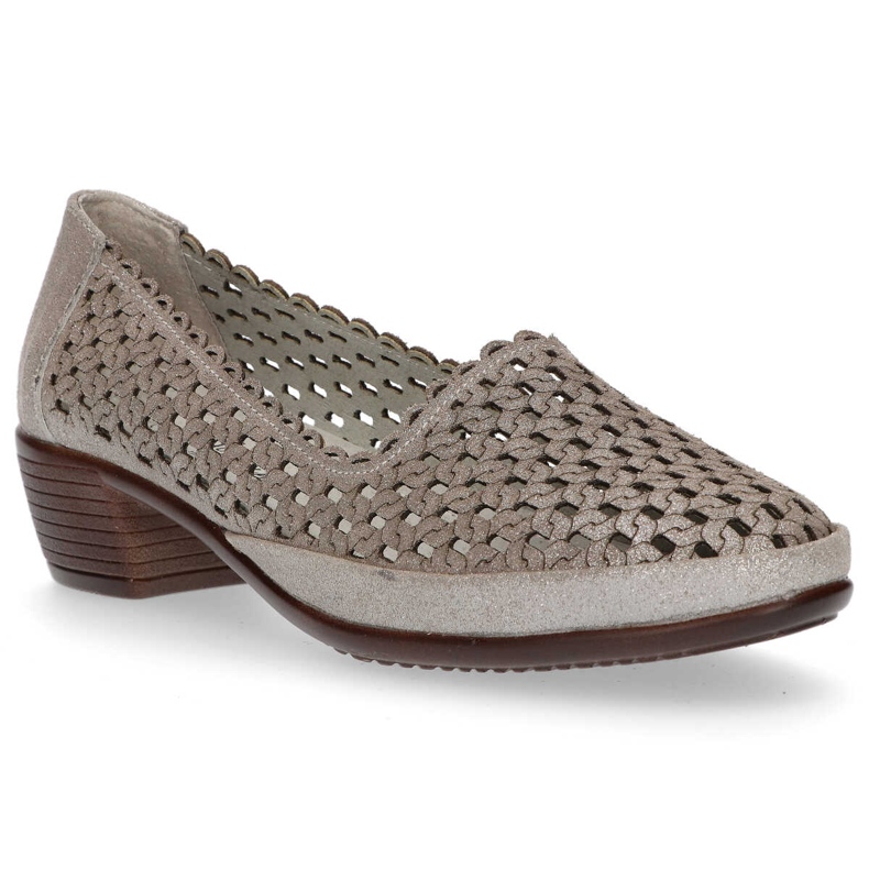 Kožené boty Filippo DP748 / 20 Gr šedé šedá 1