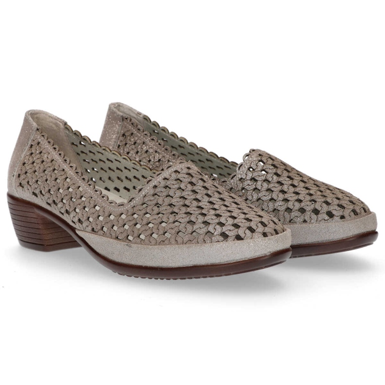 Kožené boty Filippo DP748 / 20 Gr šedé šedá 2