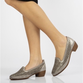 Kožené boty Filippo DP1405 / 20 Gr šedé šedá 1