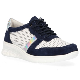 Boty Filippo DP1389 / 20 Wh Nv White Navy bílý námořnická modř žluť 2