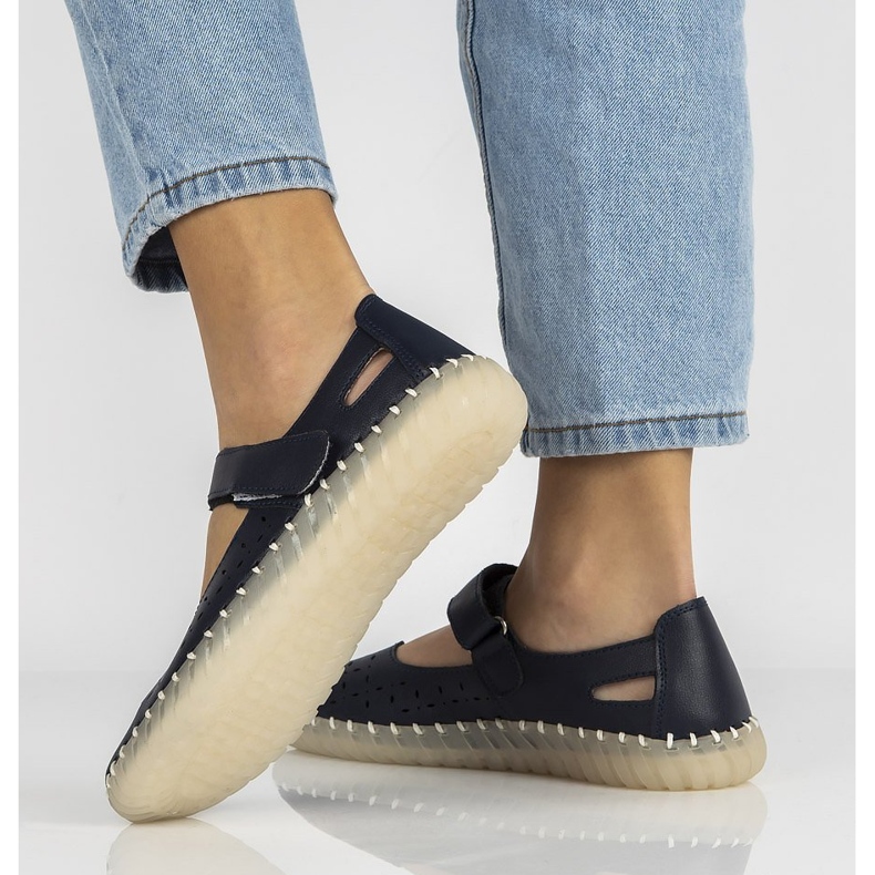 Kožené boty Filippo DP1262 / 20 Nv tmavě modrá námořnická modrá 1