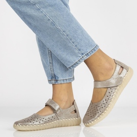 Kožené boty Filippo DP1262 / 20 Si stříbrná stříbrný 1 Kožené boty Filippo DP1262 / 20 Si stříbrná stříbrný 1